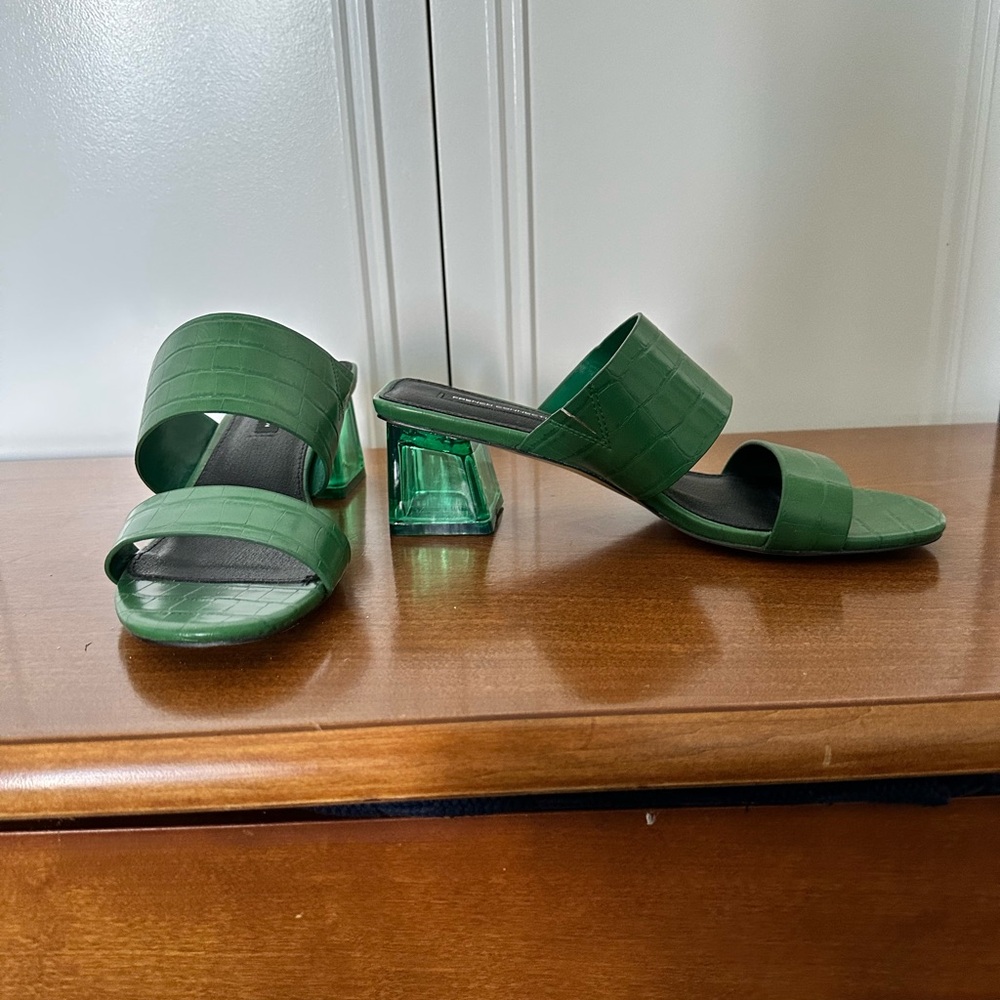 French Connection Lucite Sandals